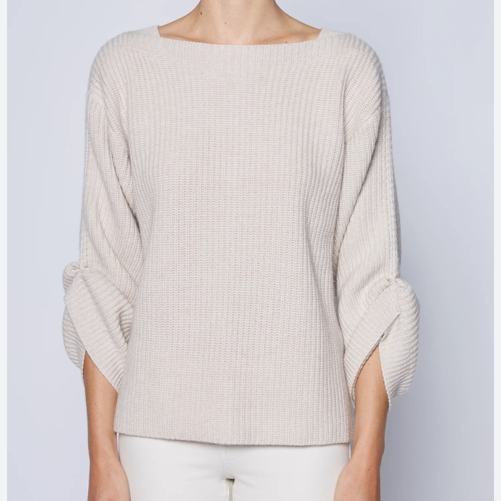 Brochu Walker Reva Boatneck Nude Beige Melange sweater size XS